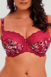 Lucia UW Side Support Bra (Cherry) Available in 12FF only