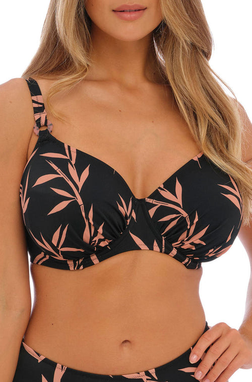 Luna Bay Bikini Top (Taupe/Black) Available in size 12E only