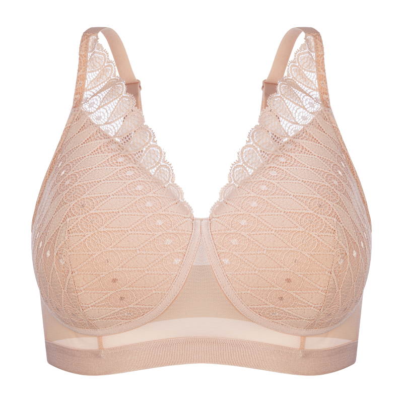 Lotus (Lambada) Padded Wirefree Mastectomy Bra - Nude