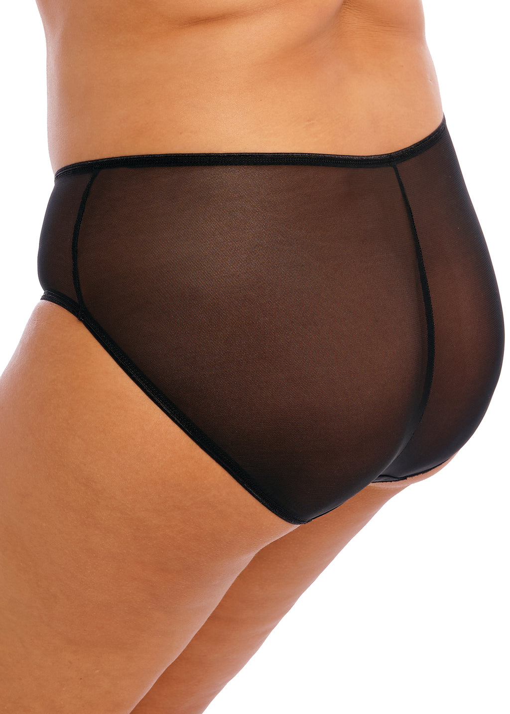 Black Matilda Brief undergarment by ELOMI, featuring a comfortable fit and classic design, shown on a plain background.
