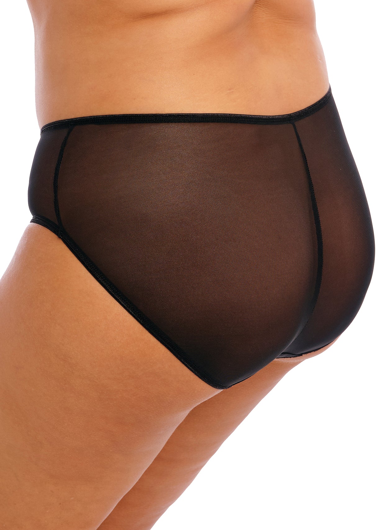 Black Matilda Brief undergarment by ELOMI, featuring a comfortable fit and classic design, shown on a plain background.