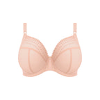 ELOMI Matilda underwire plunge bra in pearl blush, featuring cutout design and smooth fabric for a stylish, supportive fit.