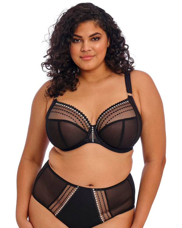 Matilda Plunge Side Support Bra - Black