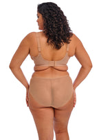 ELOMI Matilda Plunge Cafe Au Lait bra featuring a soft beige color and supportive design for everyday wear.