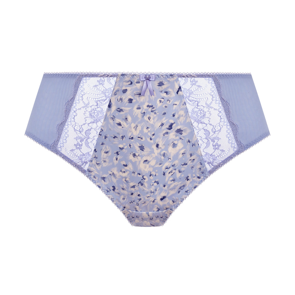 Morgan High Leg Brief - Blue Leopard
