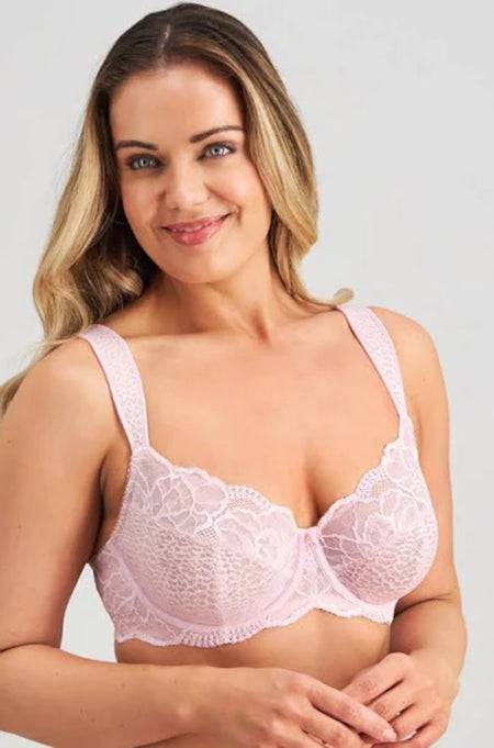 Kyra Padded Non-Wired Bra (White &amp; Sand)