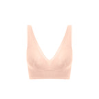 Net Effects Semi-Sheer Lace Bralette - Nude