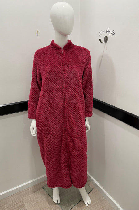 Leah Dressing Gown (Black &amp; Red)