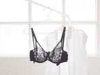 Divine Venus Semi-Sheer Underwire Bra - Black