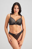 Grand Finale Contour Plunge Bra (Black)