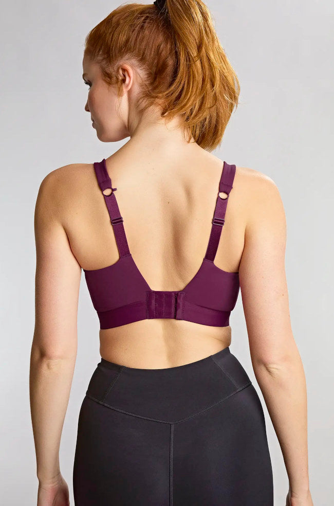 Endurance Non-Padded Wired Sports Bra (Berry Chalk)