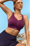 Endurance Non-Padded Wired Sports Bra (Berry Chalk)