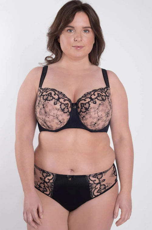 Perla UW Love Bra (Nude and Black). Available in 16FF only