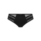 Fantasie Rebecca black full brief underwear with lace side inserts, soft fabric and comfortable fit.
