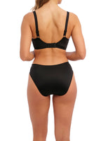 Fantasie Rebecca black underwire molded T-shirt bra with full cups, smooth spacer fabric, and seamless design for everyday wear.