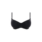 Fantasie Rebecca black underwire moulded T-shirt bra with full cups and spacer fabric, featuring a subtle cutout detail.
