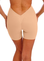 Wacoal Shape Revelation hourglass thigh shaper in praline color, designed to smooth and contour the thighs and hips.