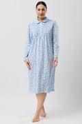 Blue Jasmine Collar Nite sleepwear by Schranks, featuring a comfortable, stylish collar design perfect for nighttime wear.