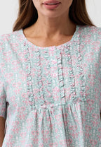 Primrose Sleeveless Nightie (Coral)