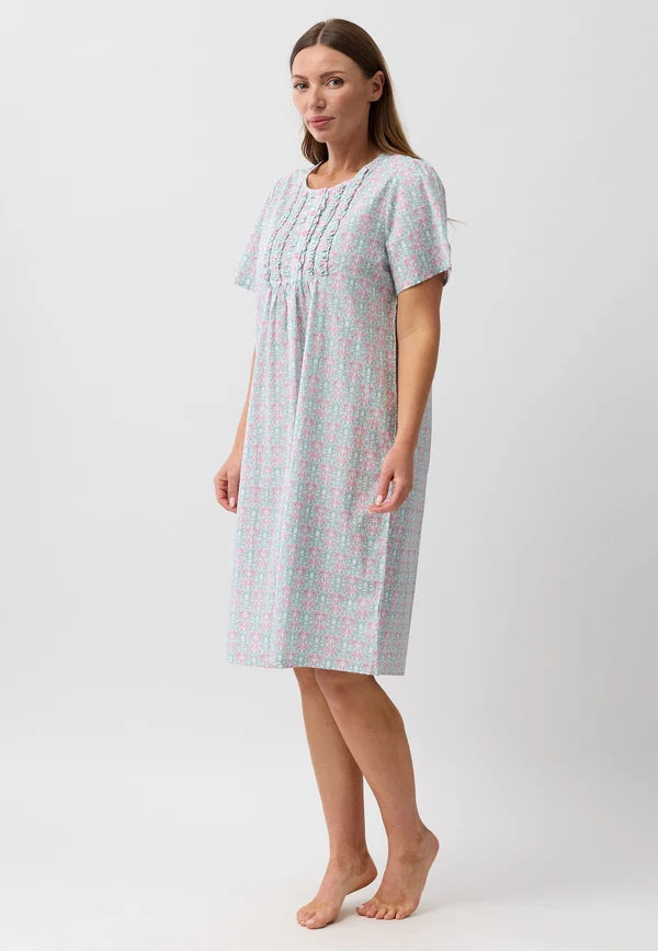 Primrose Sleeveless Nightie (Coral)
