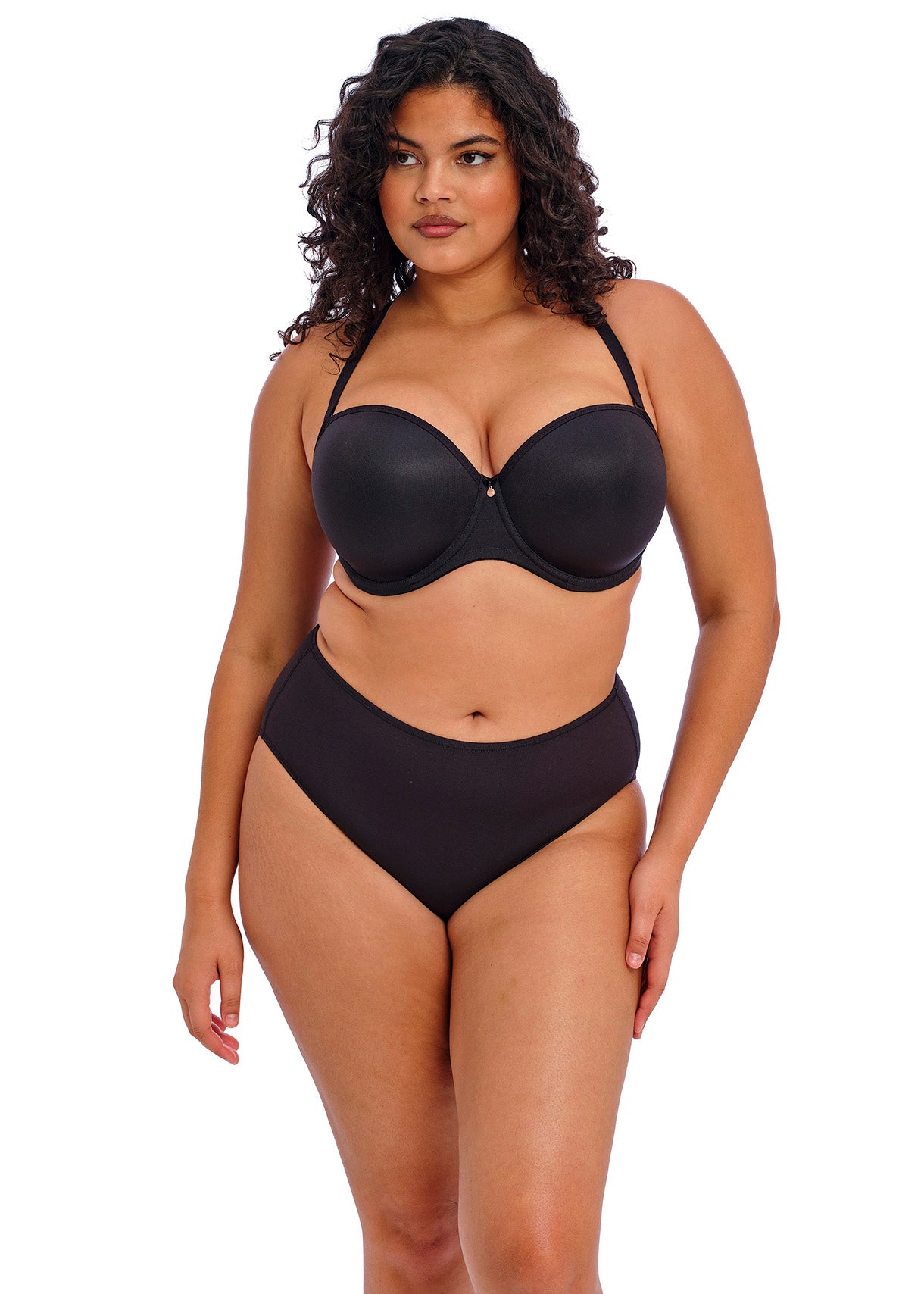Smooth Moulded Strapless Bra - Black
