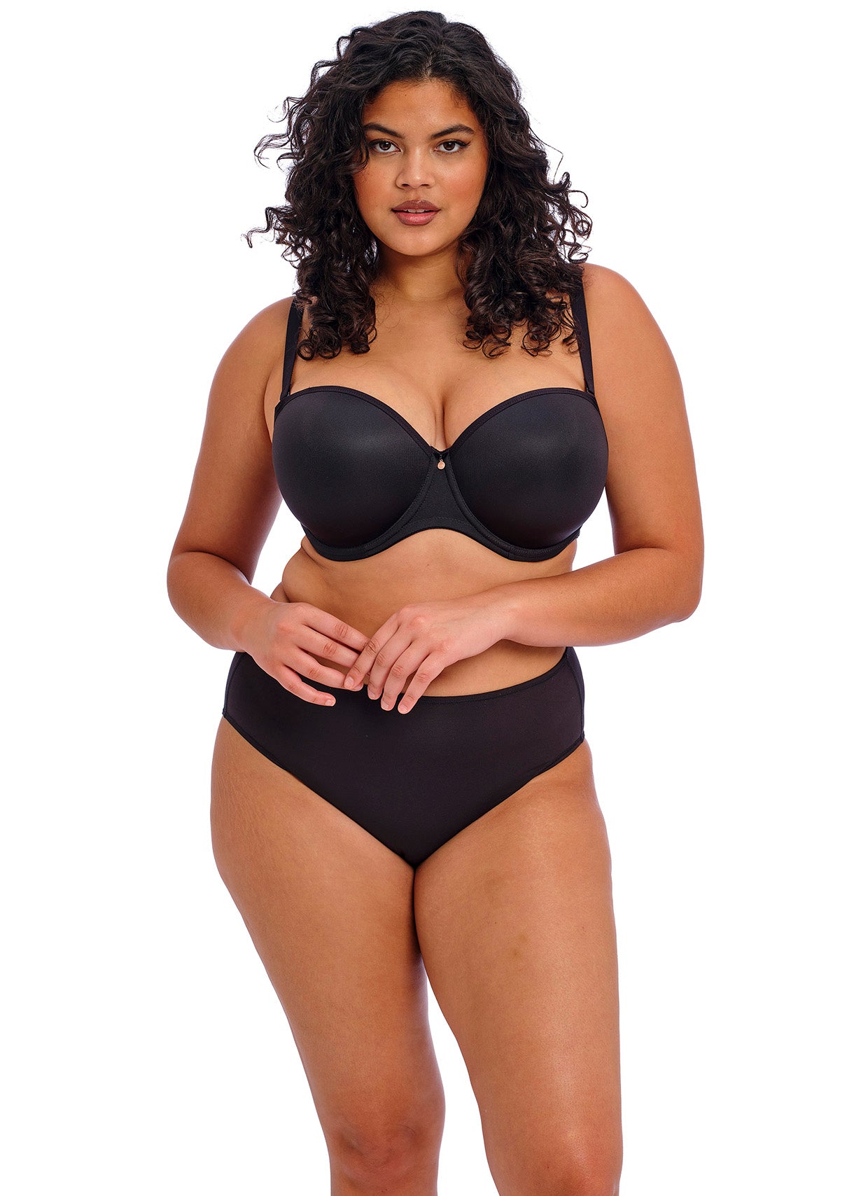 Smooth Moulded Strapless Bra - Black