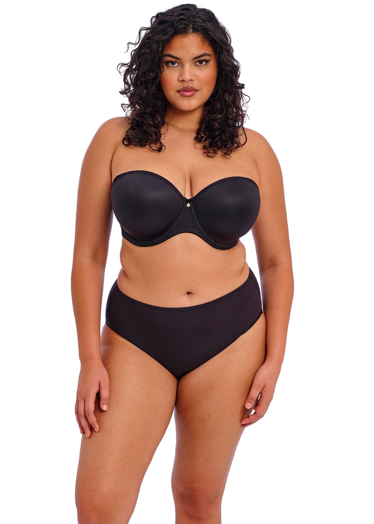 Smooth Moulded Strapless Bra - Black