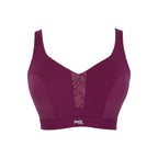 Berry chalk PANACHE Endurance non-padded wired sports bra with supportive design and breathable fabric for active wear.
