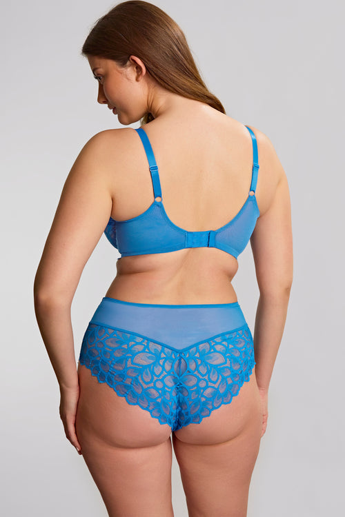 Azure blue Panache Allure full brief underwear with a comfortable fit and smooth fabric, designed for everyday wear.