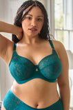 Sophia Underwired Full Cup Bra (Teal Blue)