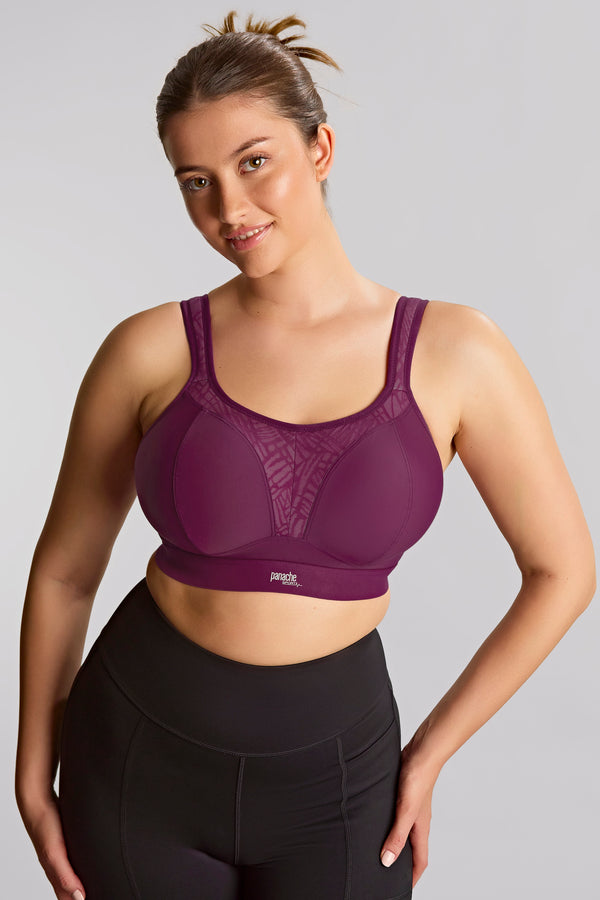 Endurance Non-Padded Wired Sports Bra - Berry Chalk