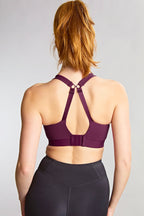 Panache Endurance non-padded wired sports bra in Berry Chalk, featuring supportive design and breathable fabric for active wear