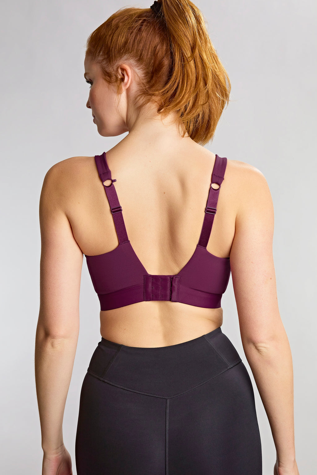 Panache Endurance non-padded wired sports bra in Berry Chalk color, designed for support during athletic activities.