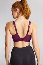 Panache Endurance non-padded wired sports bra in Berry Chalk color, designed for support during athletic activities.