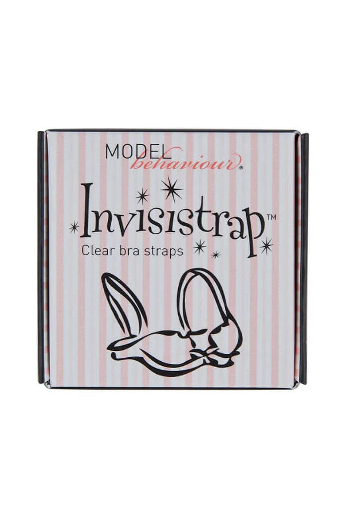 Clear transparent bra strap by Secret Weapons, adjustable and invisible, designed for seamless support and comfort.
