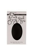 Black Nudi Bra stick-on bra by Secret Weapons, seamless and adhesive, designed for discreet support and a natural look.
