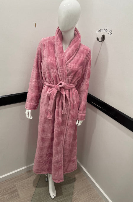 Susie Wrap Dressing Gown (Pink Marle)