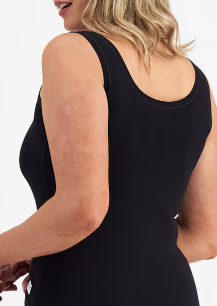 Black Jockey Comfort Classics Bamboo camisole, soft and breathable lingerie top with thin straps and smooth fabric.