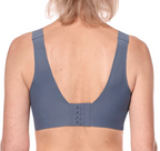Blue Linda wire-free bra by AMOENA featuring soft fabric, supportive design, and no underwire for comfortable wear.