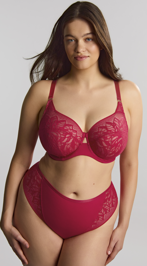 Sophia Underwired Full Cup Bra - Raspberry
