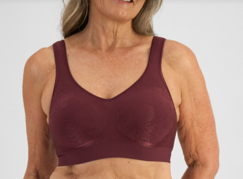 Flex Fit Seamless Wirefree Contour Bra - Red Wine