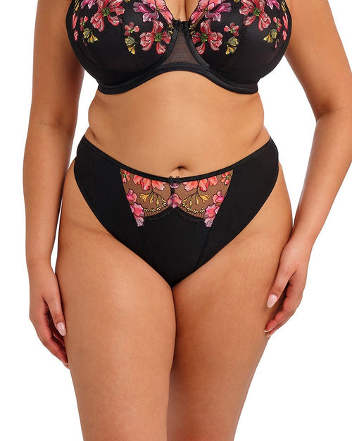 Rainbow Teagan thong underwear by ELOMI featuring colorful, soft fabric with a comfortable fit and stylish design.