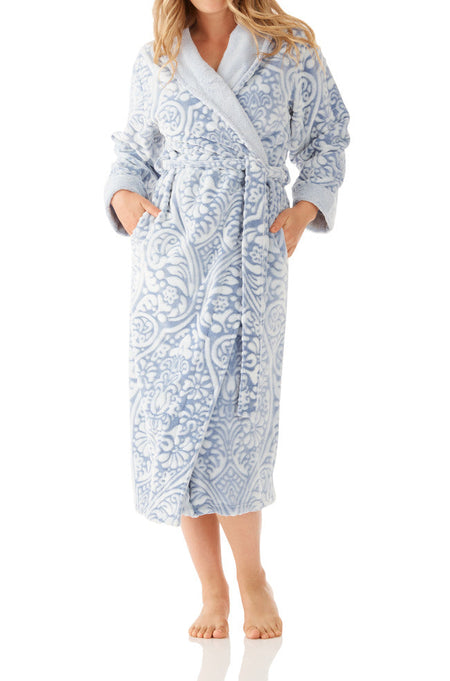 Marle Lux Fleece PJ Set (Navy Marle) Available in size XL only
