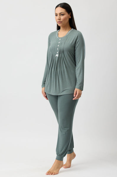 Tulip Ski PJ Set (Olive)