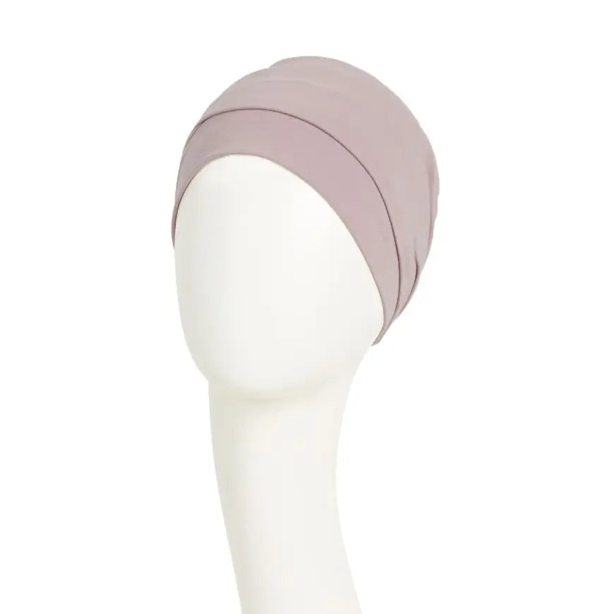 House of Christine HocEmmy V Turban hat in vibrant fabric, styled for a chic, modern look.