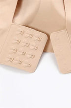 Nude Linda crop top bra by Amoena, in size L, with seamless design and supportive fit, suitable for everyday wear.