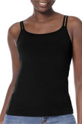 Black modal mastectomy top from Amoena featuring a comfortable design, available in sizes 10, 12, and 14.
