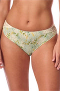 Mint Kalina Brief by Amoena, ultra-soft floral lace underwear with a comfortable fit, available in sizes 10-20.