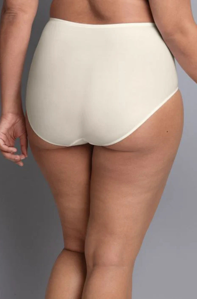 Lucia High Waist Brief in Black, size 12, soft fabric, full coverage design by Anita