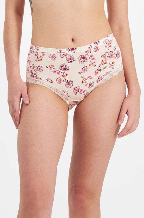 Barely There Luxe Full Brief (Pink Floral)